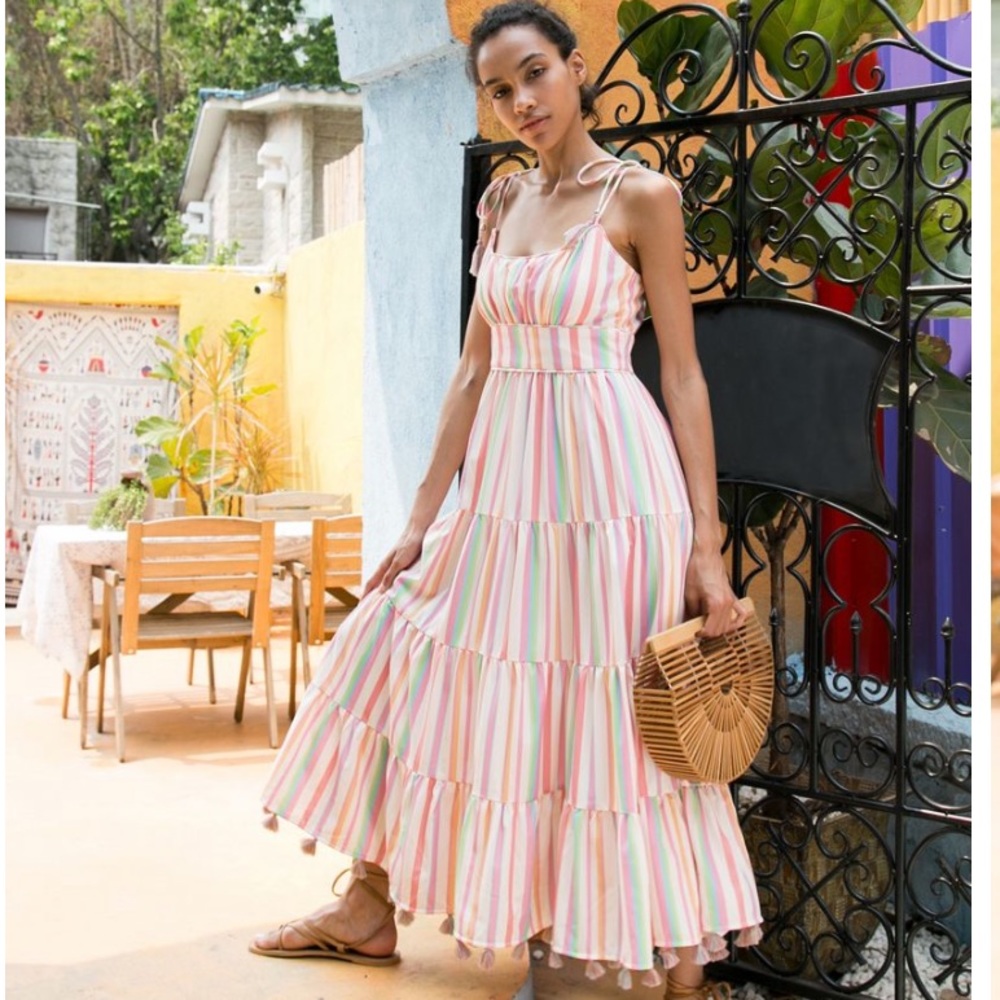 Chicwish Maxi Dress with tassels. 💖